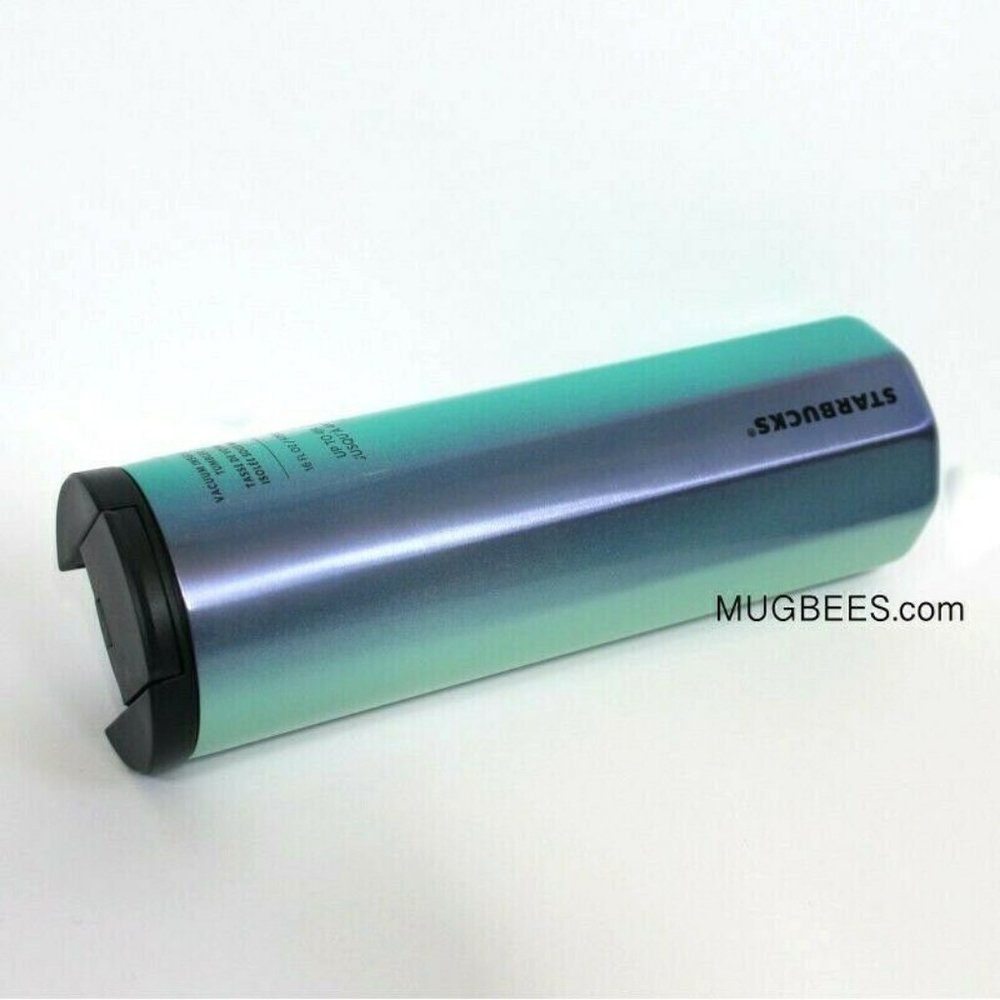 Starbucks Summer 2020 Gradient Teal Vacuum Stainless Steel Tumbler 16 oz - Picture 5 of 7